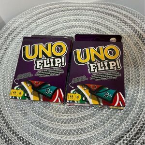 Uno Flip Playing Cards Set of 2 Packs NWT
